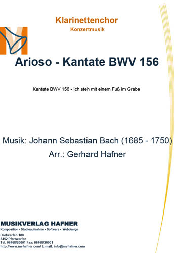 Arioso - Kantate BWV 156 - Klarinettenchor - Konzertmusik 