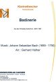 Badinerie - Klarinettenchor - Konzertmusik 