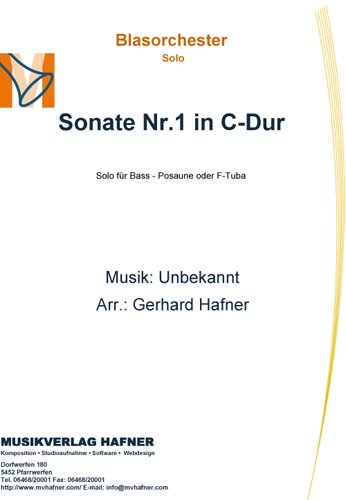 Sonate Nr.1 in C-Dur - Blasorchester - Solo Bass - Posaune, F-Tuba