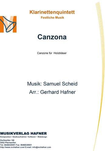 Canzona - Klarinettenquintett - Festliche Musik 